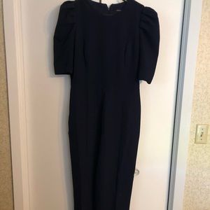 Navy blue crop pant jumpsuit. Size 10